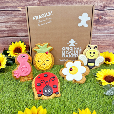 Original Biscuit Bakers' Summer Feels Party Pack (Featuring Pineapples, Flamingos, Flowers, Ladybirds and Bees)