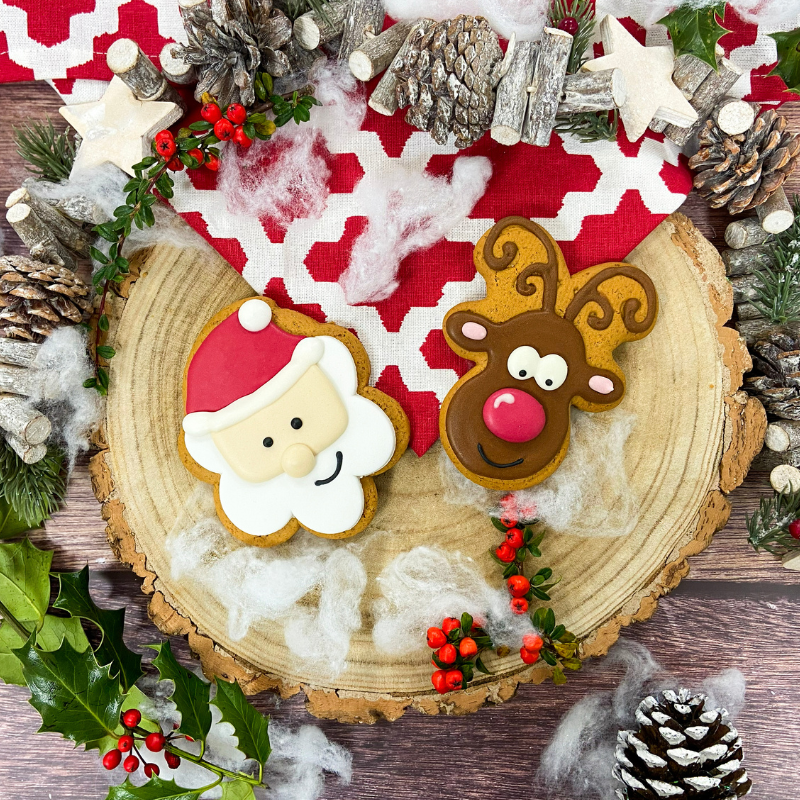 Original Biscuit Bakers - Mr Claus and Reindeer Gift Pack Duo