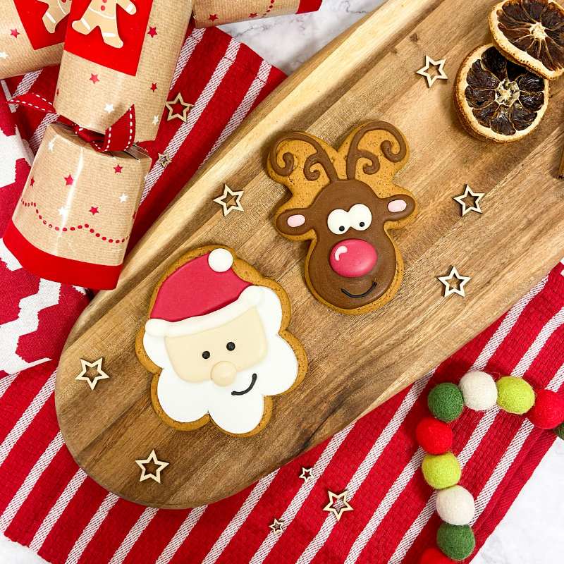 Original Biscuit Bakers - Mr Claus and Reindeer Gift Pack Duo