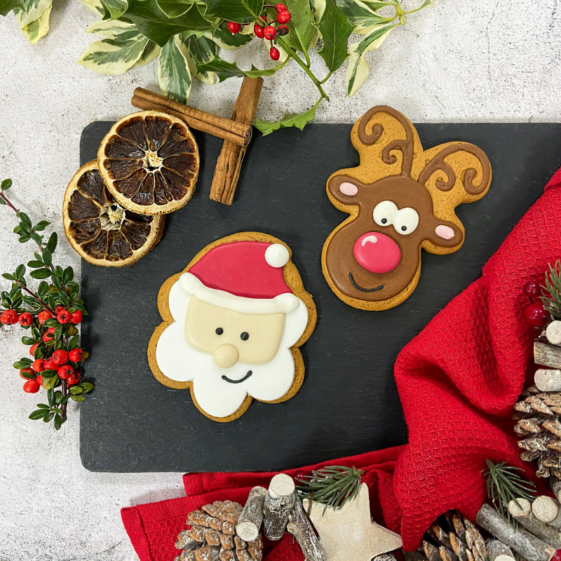 Original Biscuit Bakers - Mr Claus and Reindeer Gift Pack Duo
